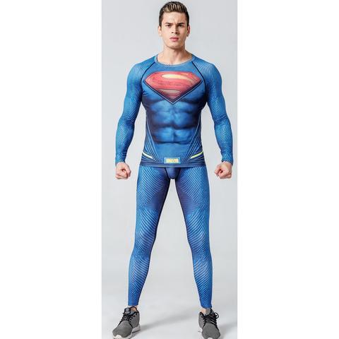 Superman "Man Of Steel" Compression Set-RashGuardStore