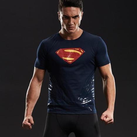 Superman "Man Of Tomorrow" Short Sleeve Compression Rashguard-RashGuardStore