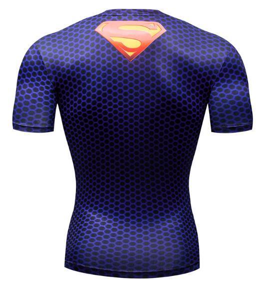 Superman "New 52" Premium Dri-Fit Short Sleeve Rashguard-RashGuardStore