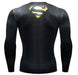 Superman "Powersuit Black/Yellow" Premium Dri-Fit Long Sleeve Rashguard-RashGuardStore