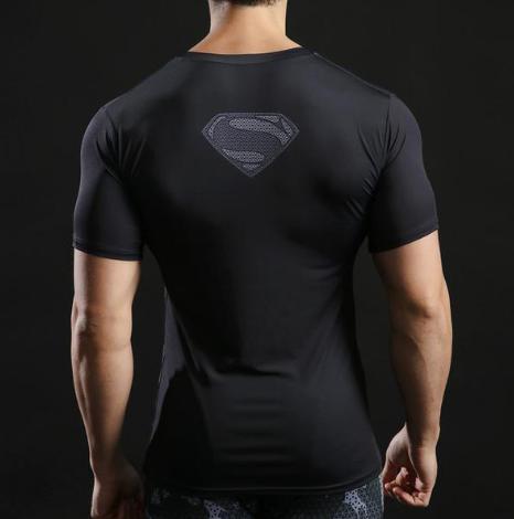 Superman "Reign Of Superman" Short Sleeve Compression Rashguard-RashGuardStore