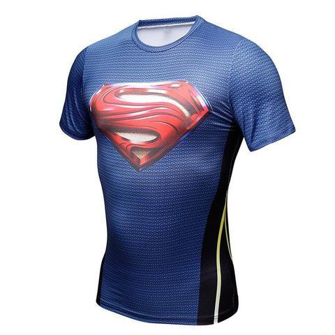 Superman "Smallville" Compression Short Sleeve Rashguard-RashGuardStore