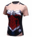 Wonder Woman 'Armor' Compression Short Sleeve Rash Guard-RashGuardStore