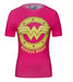 Wonder Woman 'Pink' Compression Short Sleeve Rash Guard-RashGuardStore